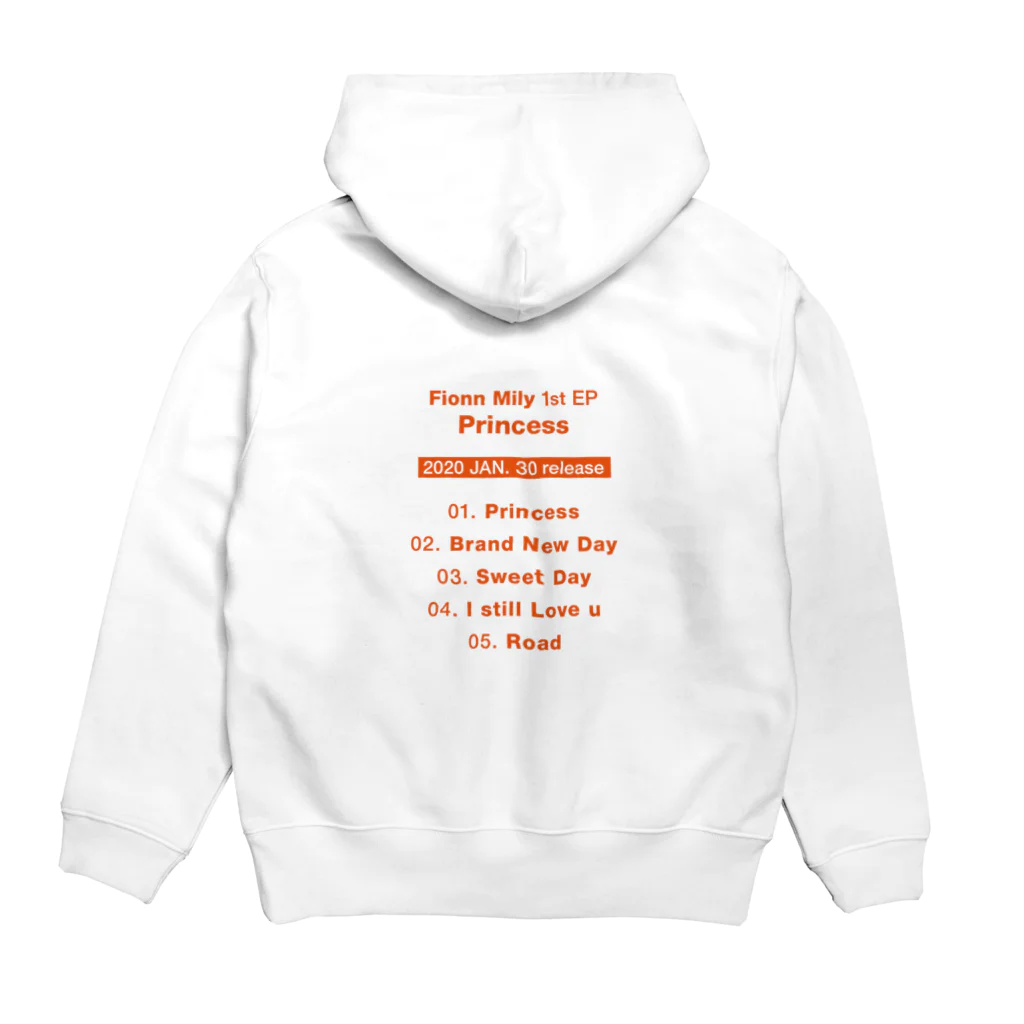 Fionn Milyの"Princess" オリジナル限定 パーカー 枠なしver Hoodie:back