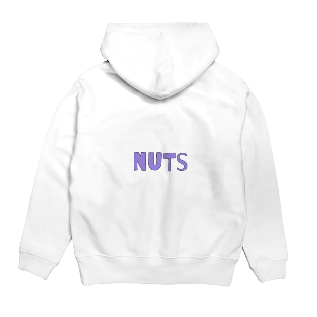 ill nutsのnuts 紫 パーカーの裏面