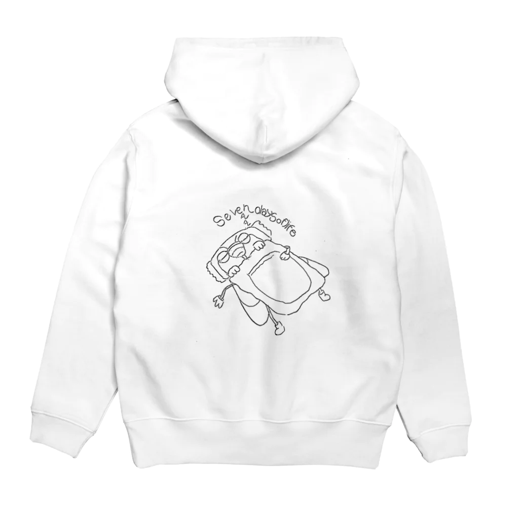 みんながんばってるの夏をサボった蝉ちゃん Hoodie:back