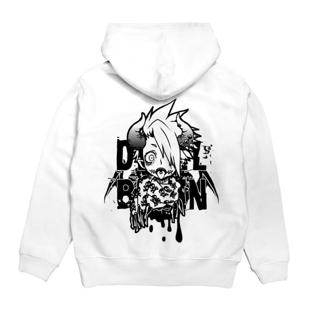 デヴィルブレイン通販部SUZURI店のDEVILBRAIN Hoodie:back