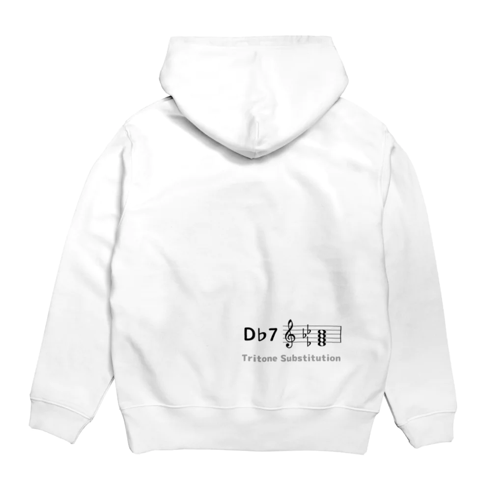 いきいき音楽科の裏コード「G7-D♭7」（両面） Hoodie:back