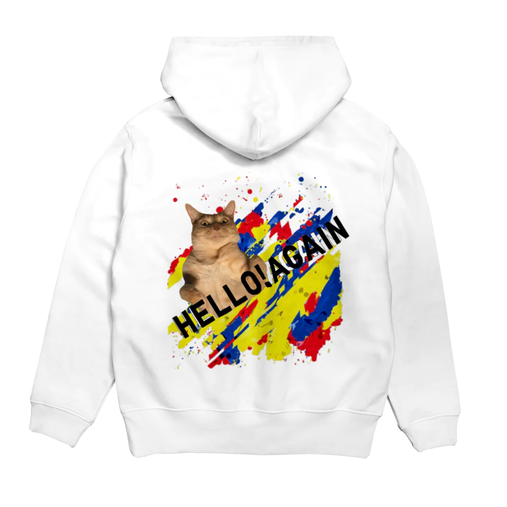 MOZNYAのHELLO!AGAIN Hoodie:back