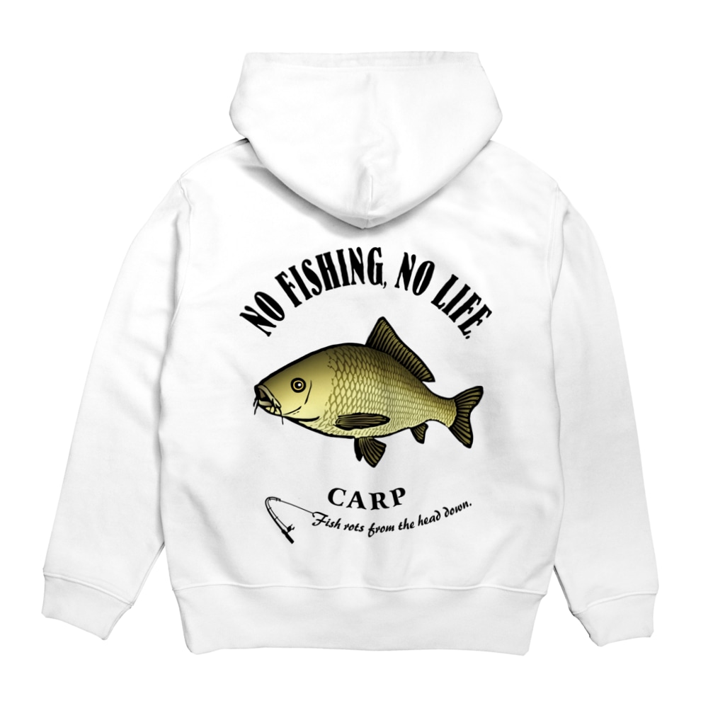 Discover Good fishing メンズ レディース パーカー Saltwater fish KOI 【裏プリント】