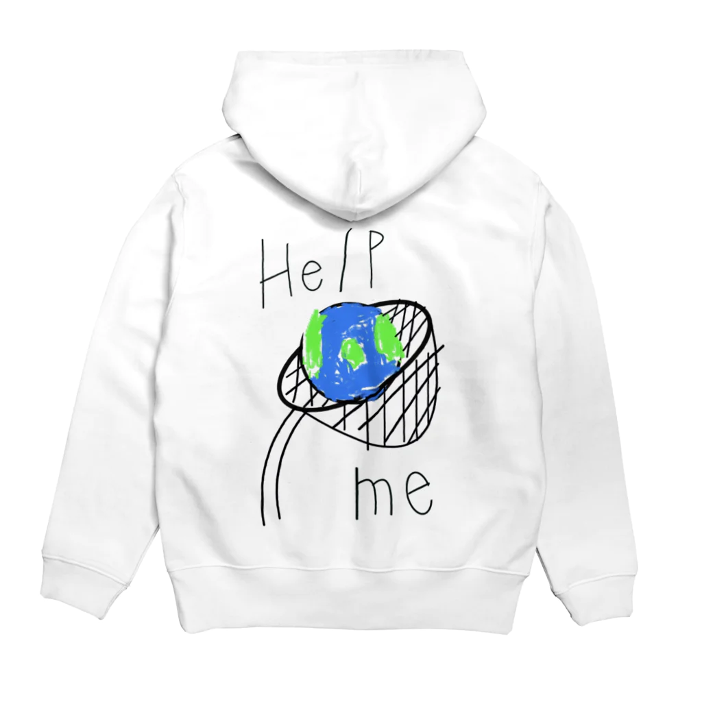 crazyのearth Hoodie:back
