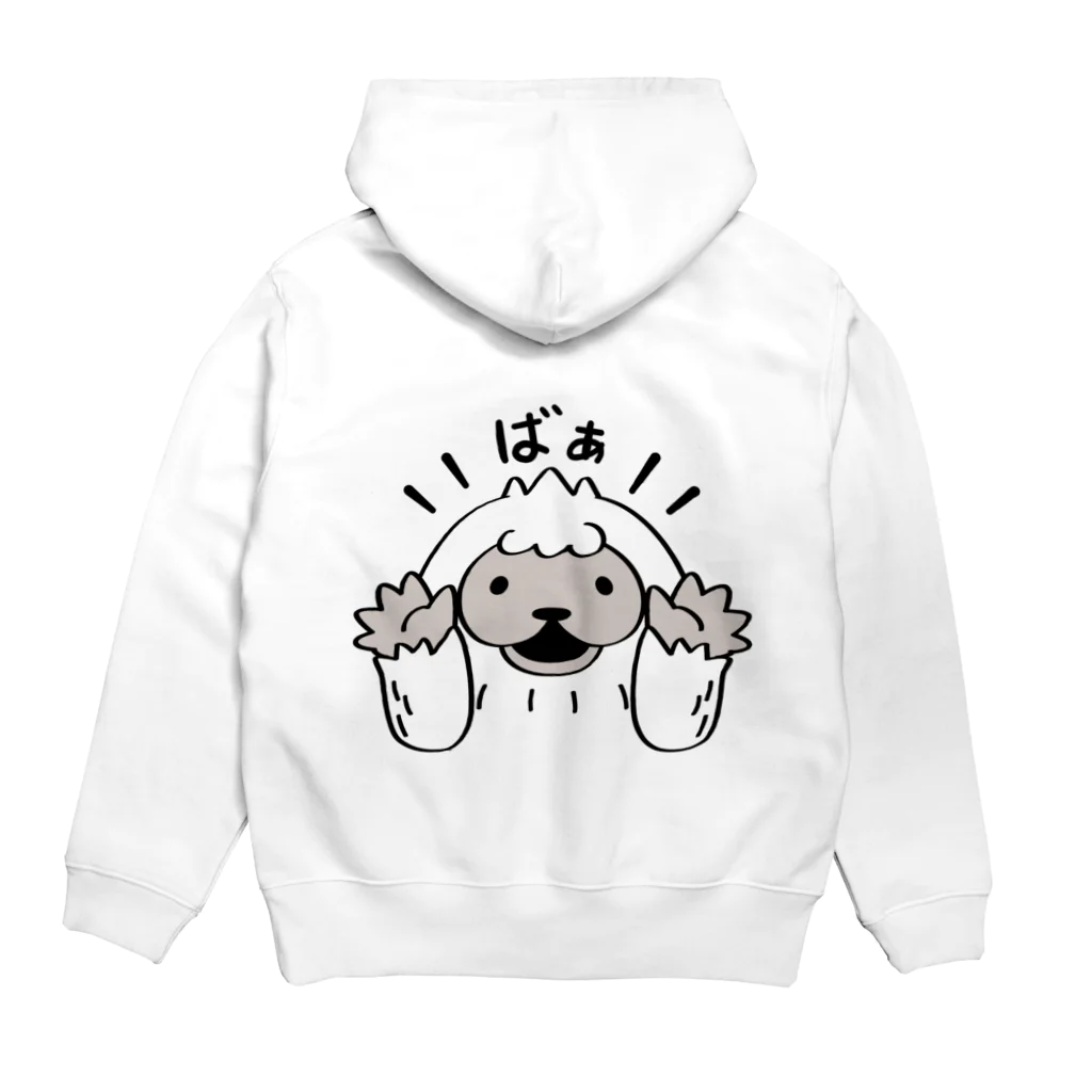 イラスト MONYAAT の両面プリントYETIisyeah*いないいないばぁA Hoodie:back