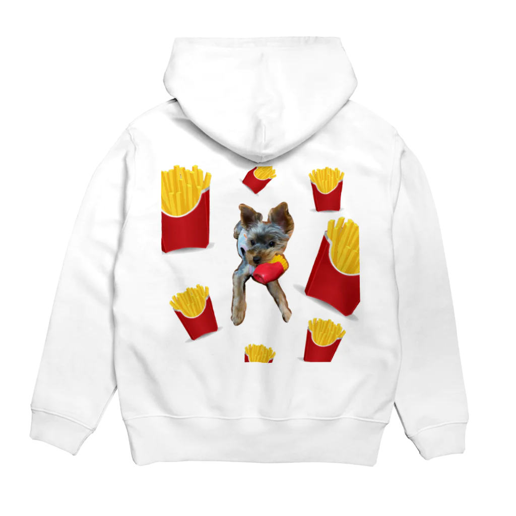 Happiness.is.MameのFries Mame ポテト Hoodie:back