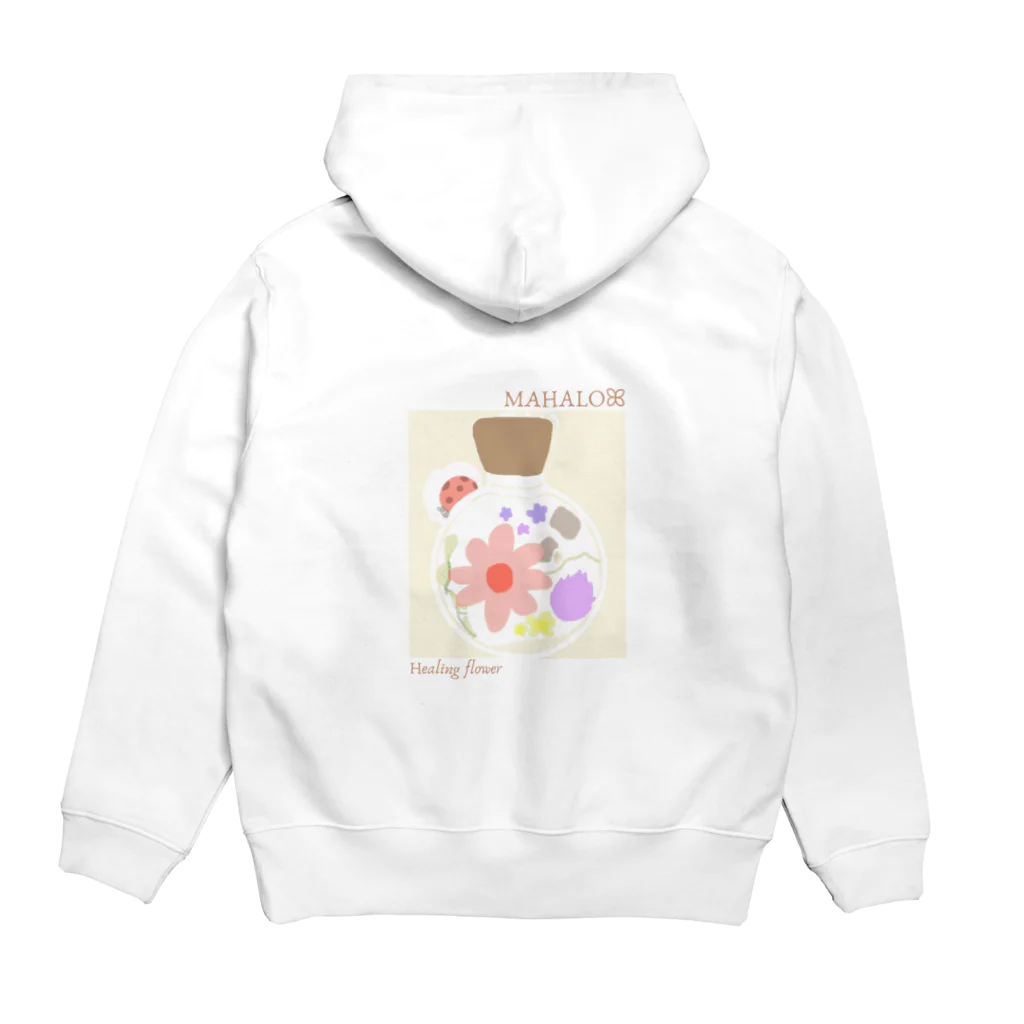 MAHALOnuiのありがとうのお花 Hoodie:back