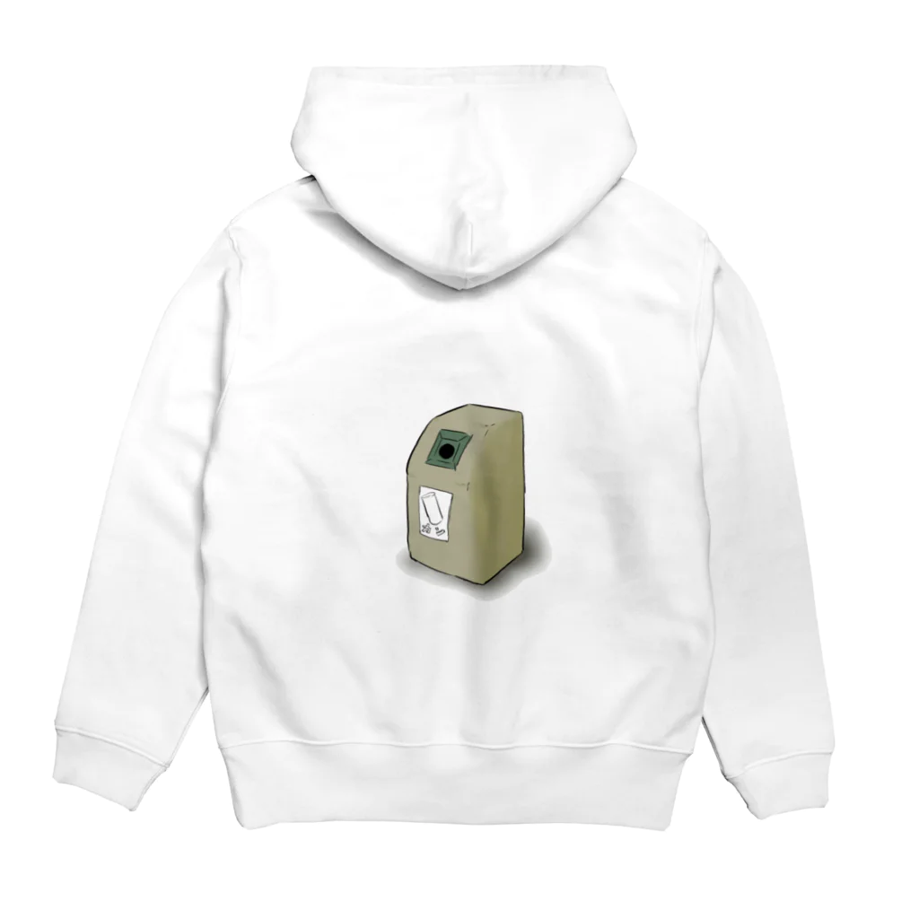 みにまむのゴミ箱(カン) Hoodie:back