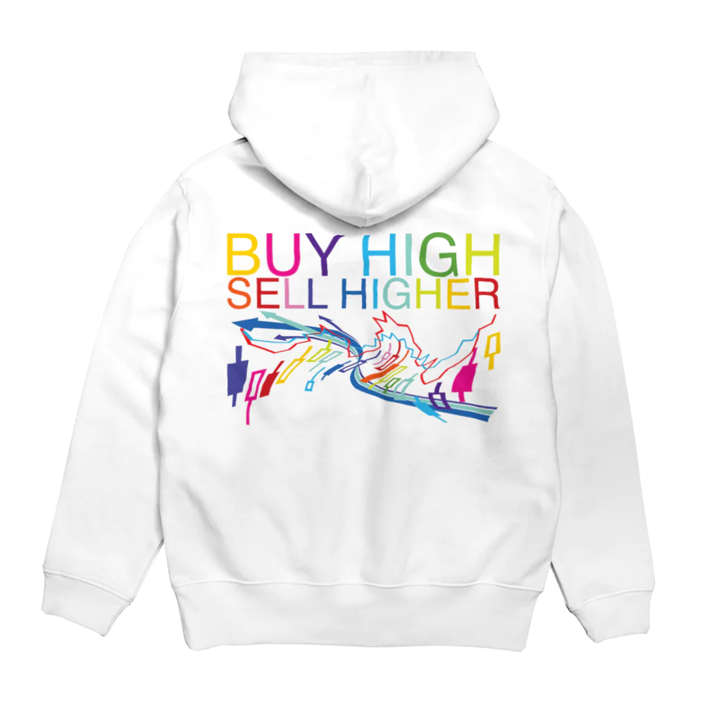 AURA_HYSTERICAのBuy high, sell higher パーカーの裏面