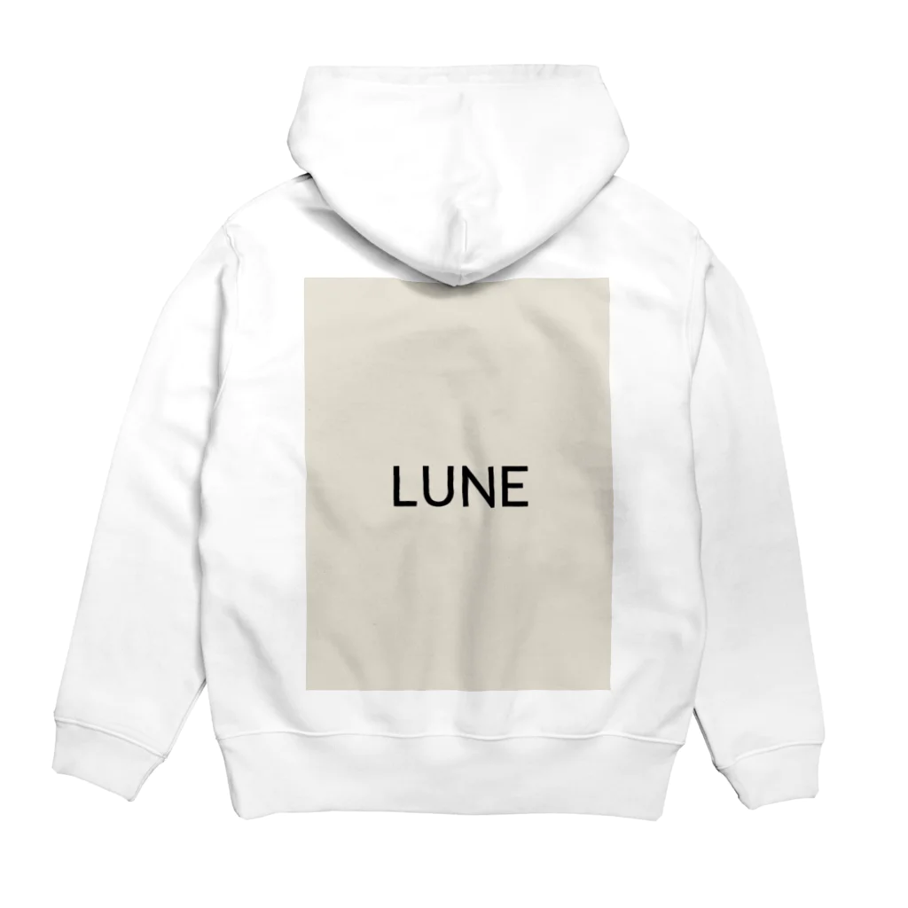 LUNEのシンプルアイテム パーカーの裏面