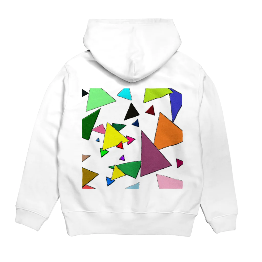 でおきしりぼ子の実験室のTrianglez_ｗ Hoodie:back