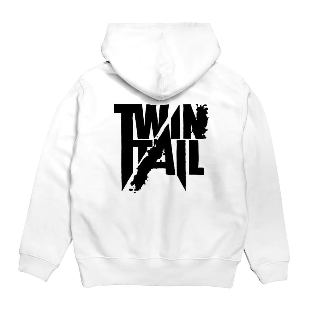 TWINTAIL ONLINE SHOPのTWINTAIL-black Hoodie:back