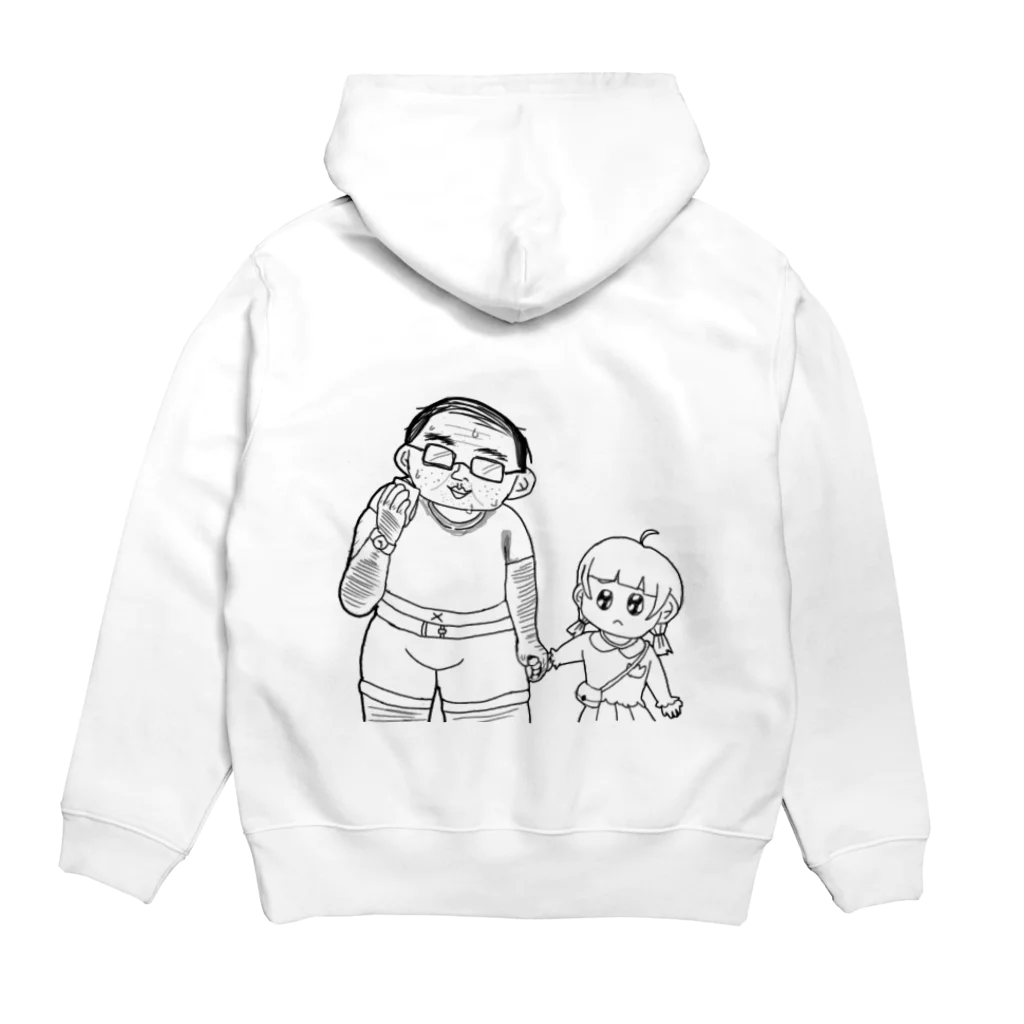 まじかるハンターのおぢさんと幼女 Hoodie:back