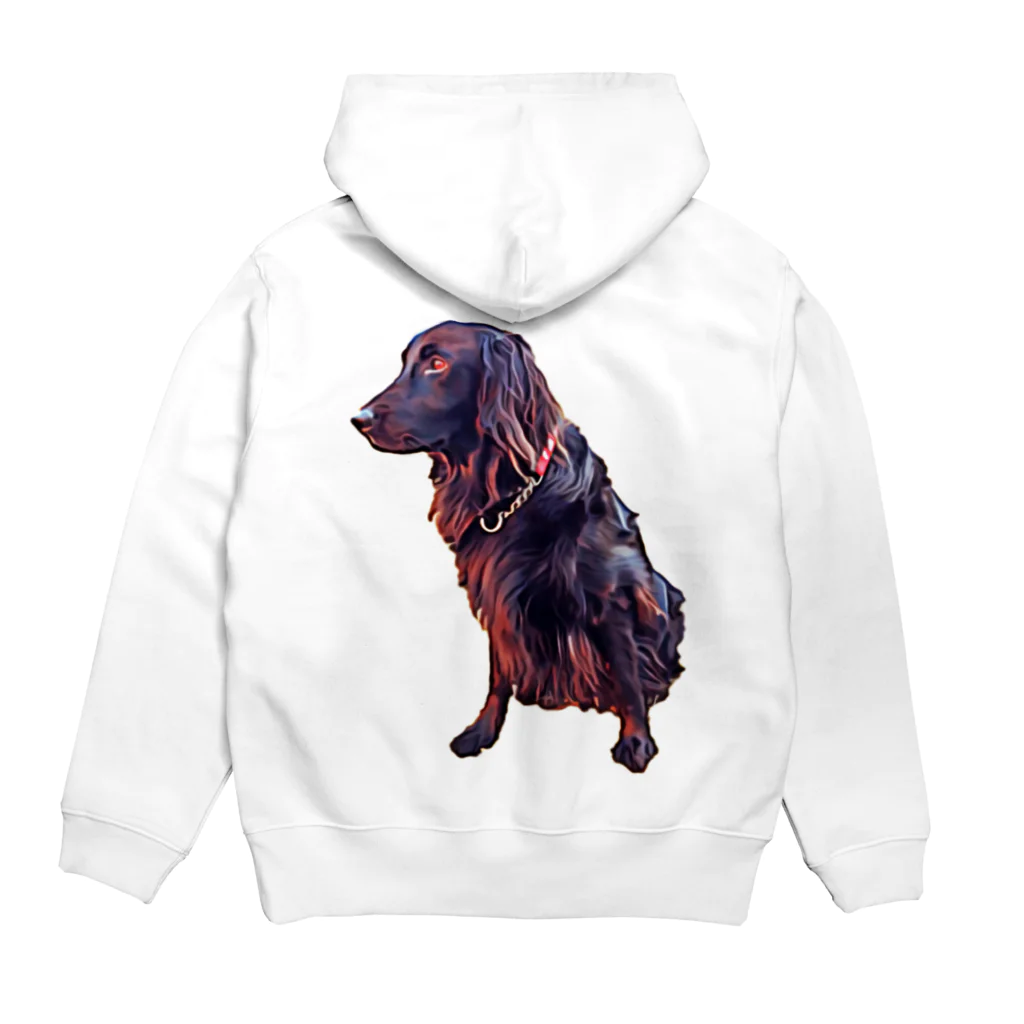 flatcoatedretrieverのflatcoated retriever Hoodie:back