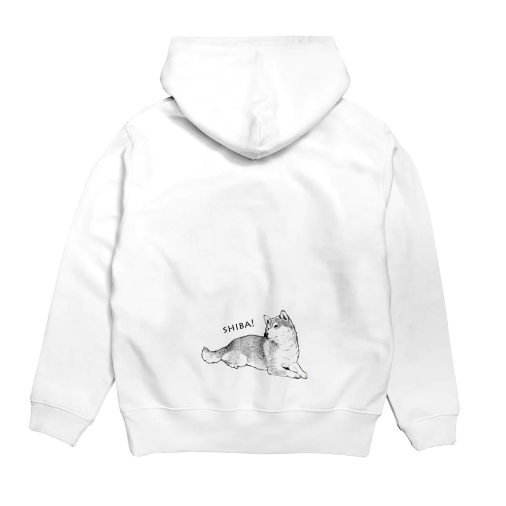 BLENHEIMの柴犬 Hoodie:back