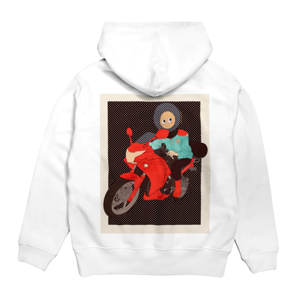 テキトウ屋のemoticon rider Hoodie:back