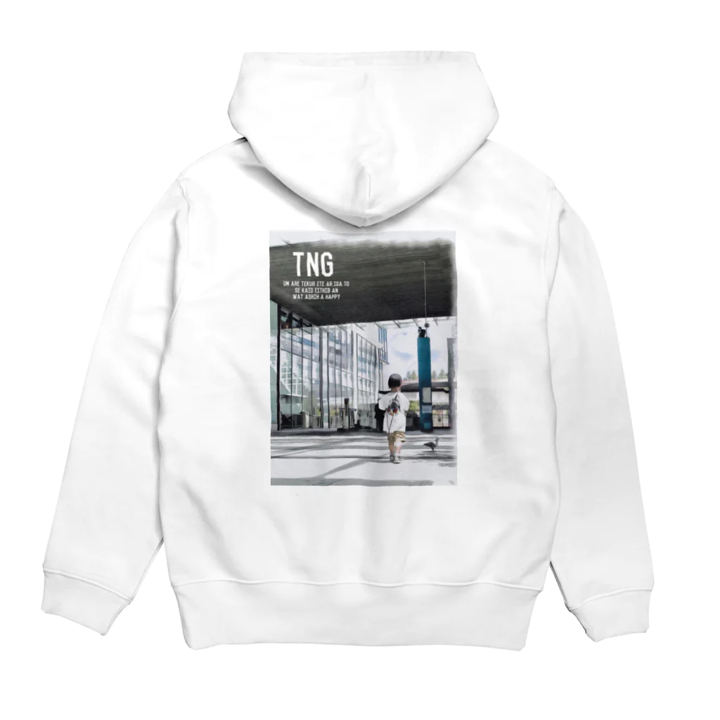 TUNAGIのtunagari LOGO Hoodie:back