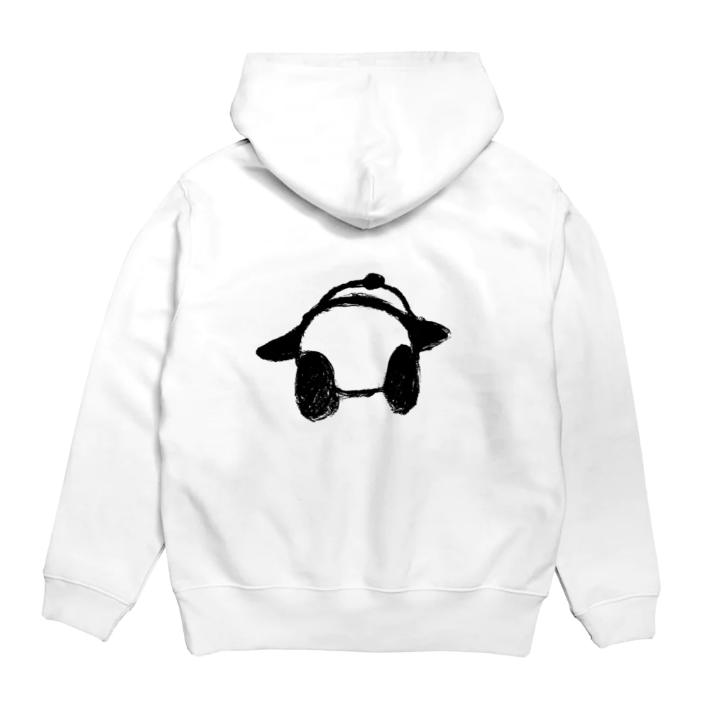 hichikoの赤ちゃんパンダ　横 Hoodie:back