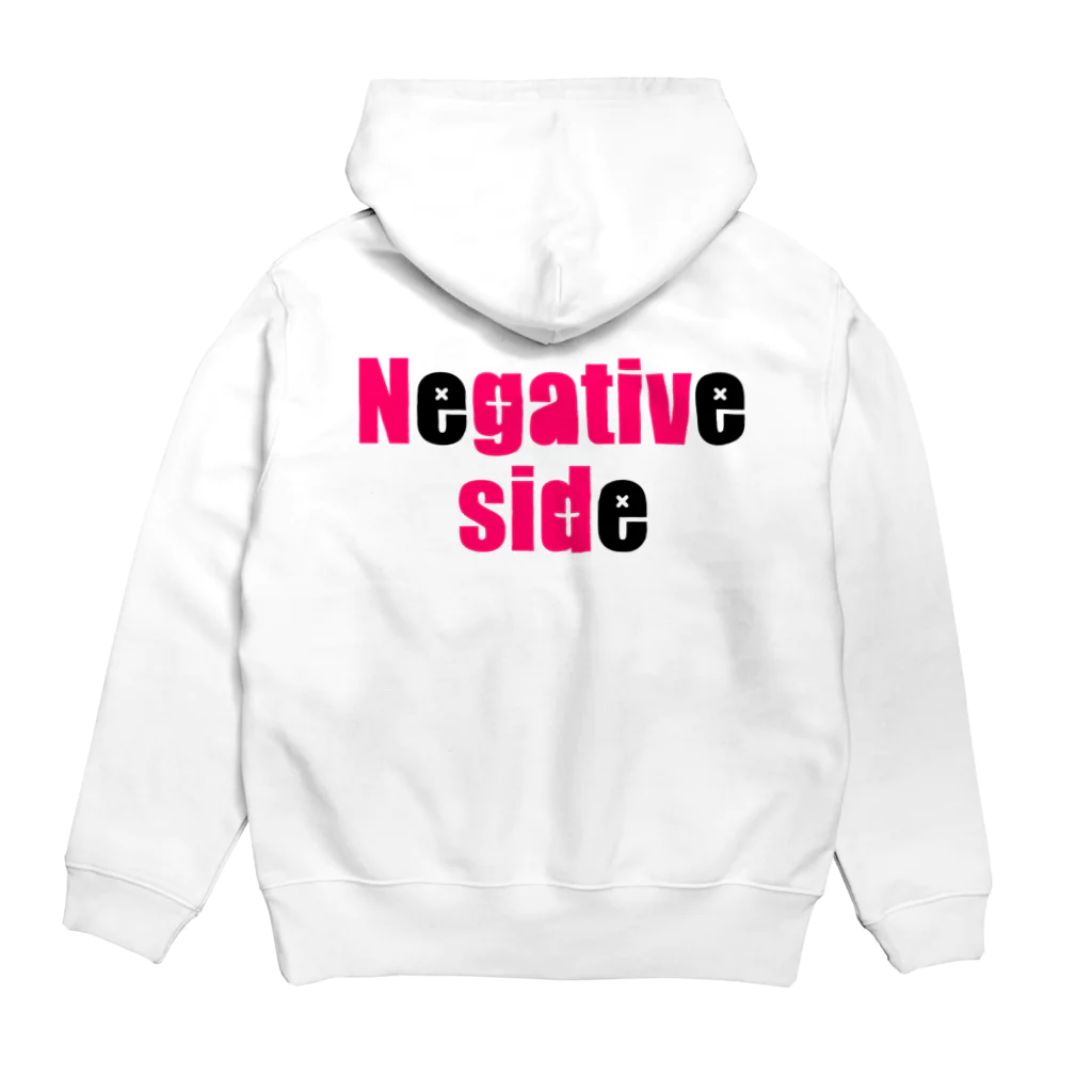 Negative sideのDouse watashi wa Hoodie:back