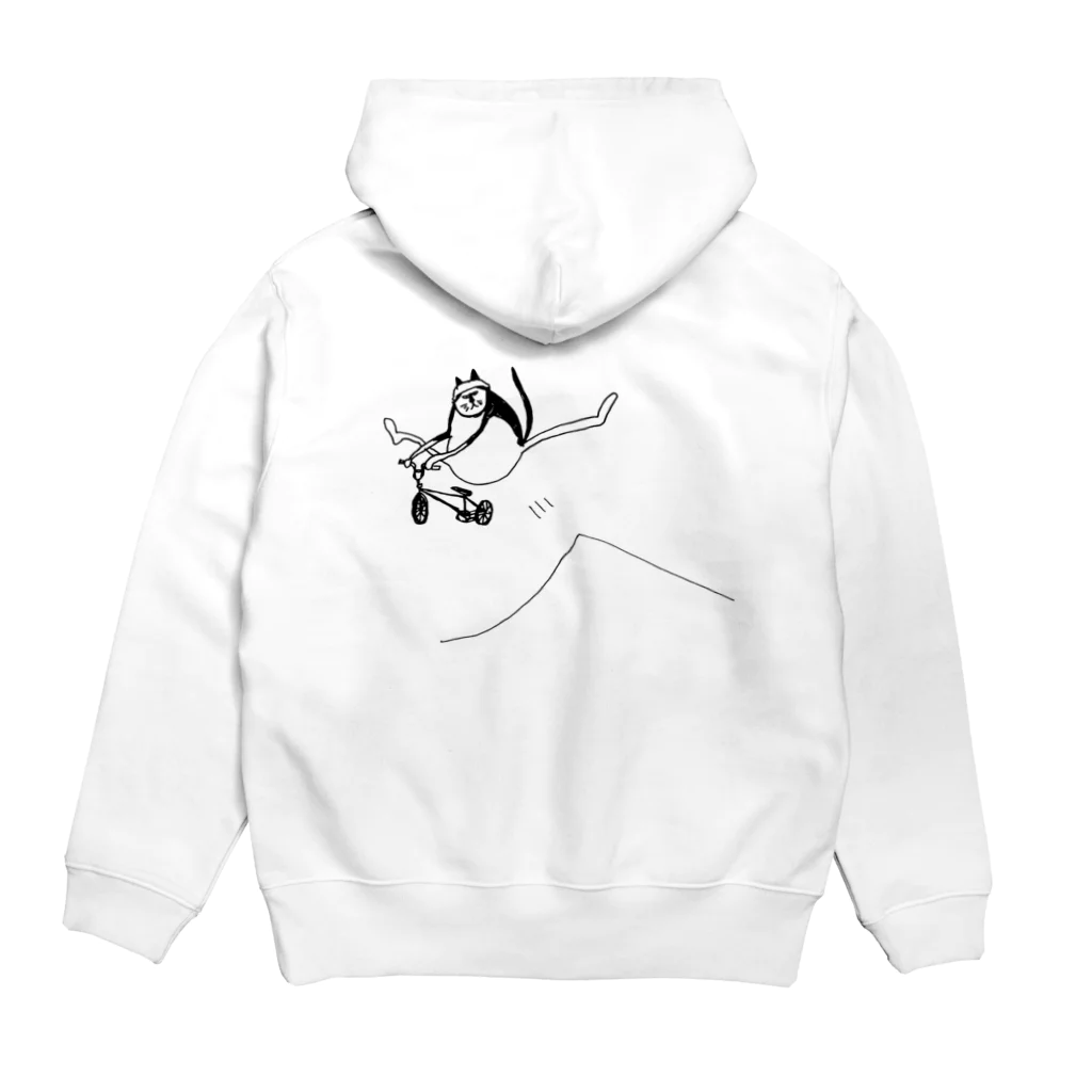 えのきのこのdirt jumper cat Hoodie:back