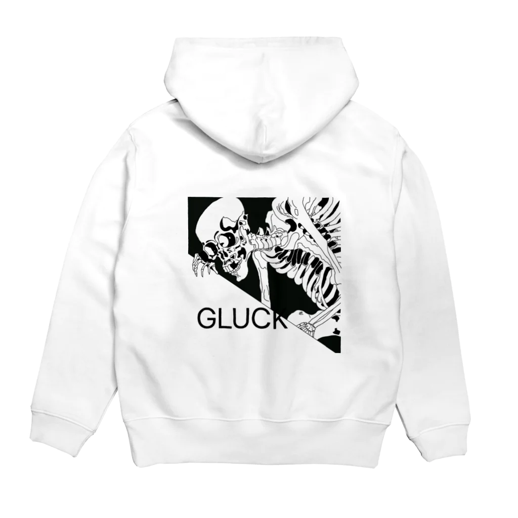 GLUCKのGLUCK がしゃどくろ Hoodie:back