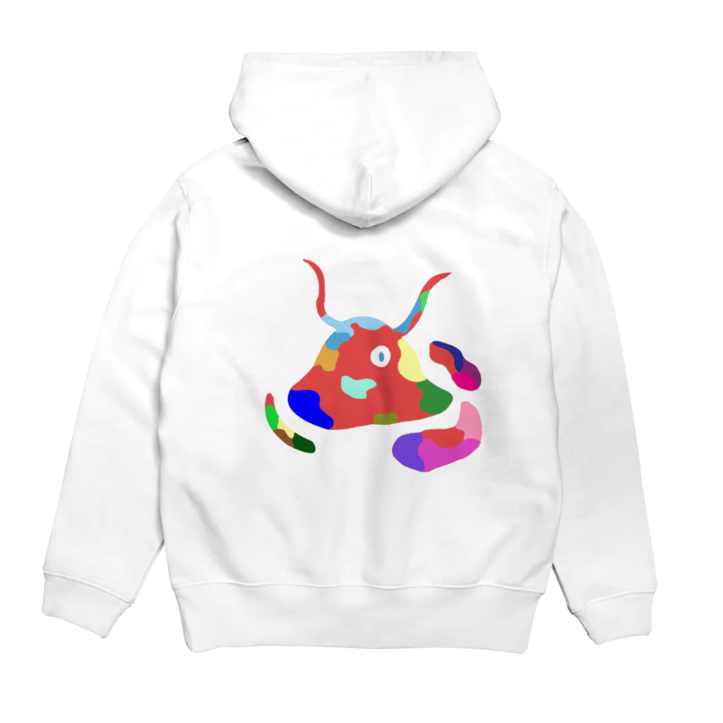 ネクストのアートスライムのpaints Hoodie:back