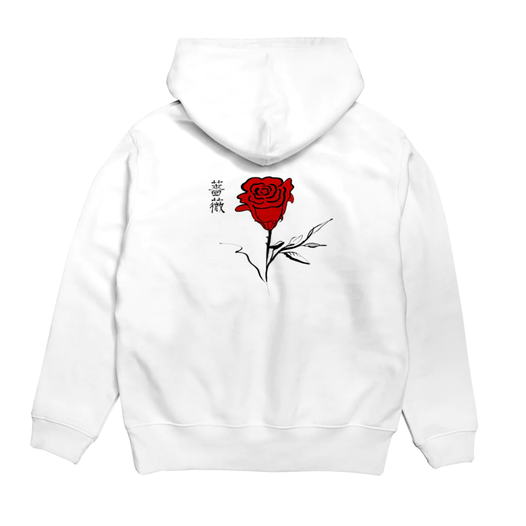 ONSTREETの薔薇 Hoodie:back