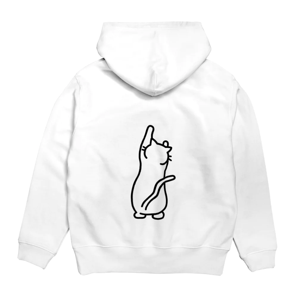 宇宙飛行のきになるねこ Hoodie:back