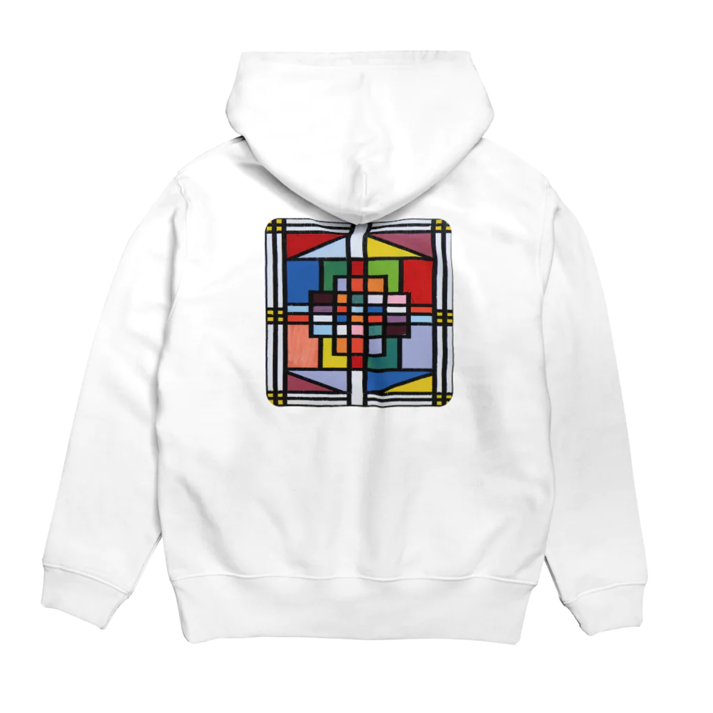 NKOSI AFRICAのOriginal Ndebele art Hoodie:back