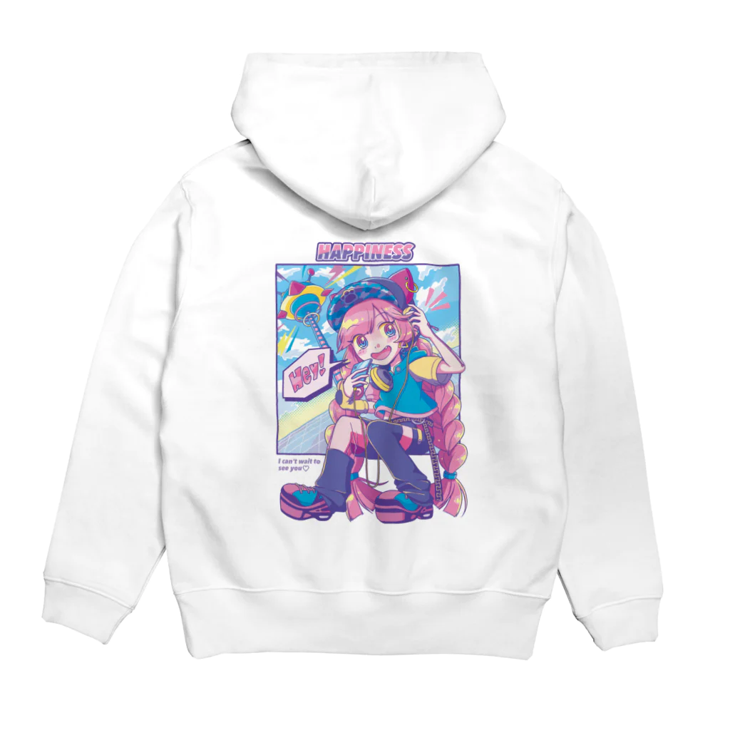 かじふさぬる娘のHappiness hoodie パーカーの裏面