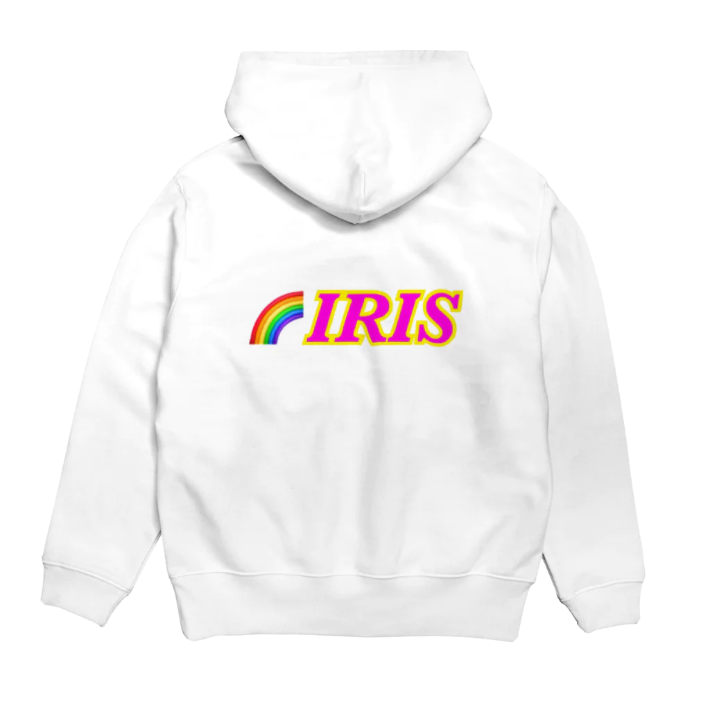 SOYOMI＆LUCIA＆IRISの🌈IRIS パーカーの裏面