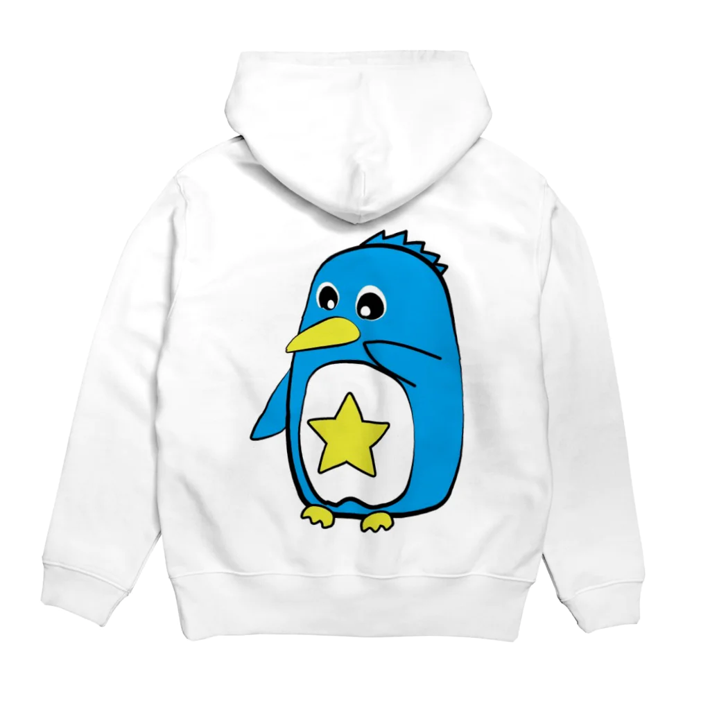 【KWZ】キング★ペンギン🐧🌛毎日YT&TTY(JP＆EN: OK)のキングスターペンギンを推せるアイテム Hoodie:back