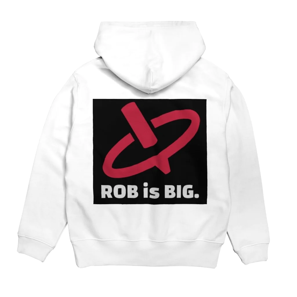 銀河のROB is BIG.(黒枠) Hoodie:back