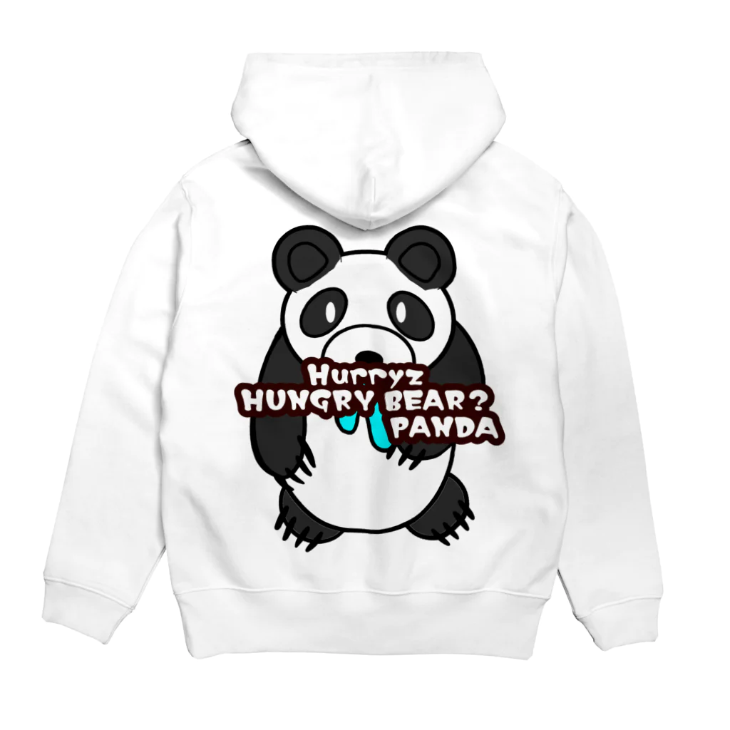 Hurryz HUNGRY BEARのHurryz HUNGRY PANDA? パーカーの裏面