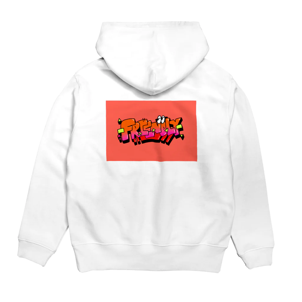 りりっくの落書きのFRIENDLY パーカー Hoodie:back