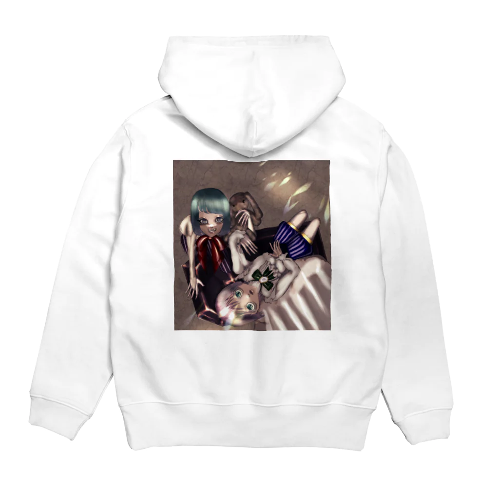 厚焼きのダークな世界の双子の秘密 Hoodie:back