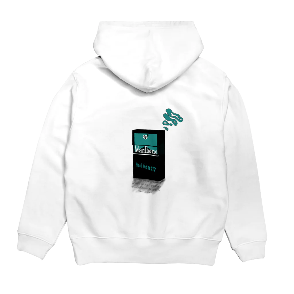 5teal 6onerのmanlbono (背面プリント) Hoodie:back