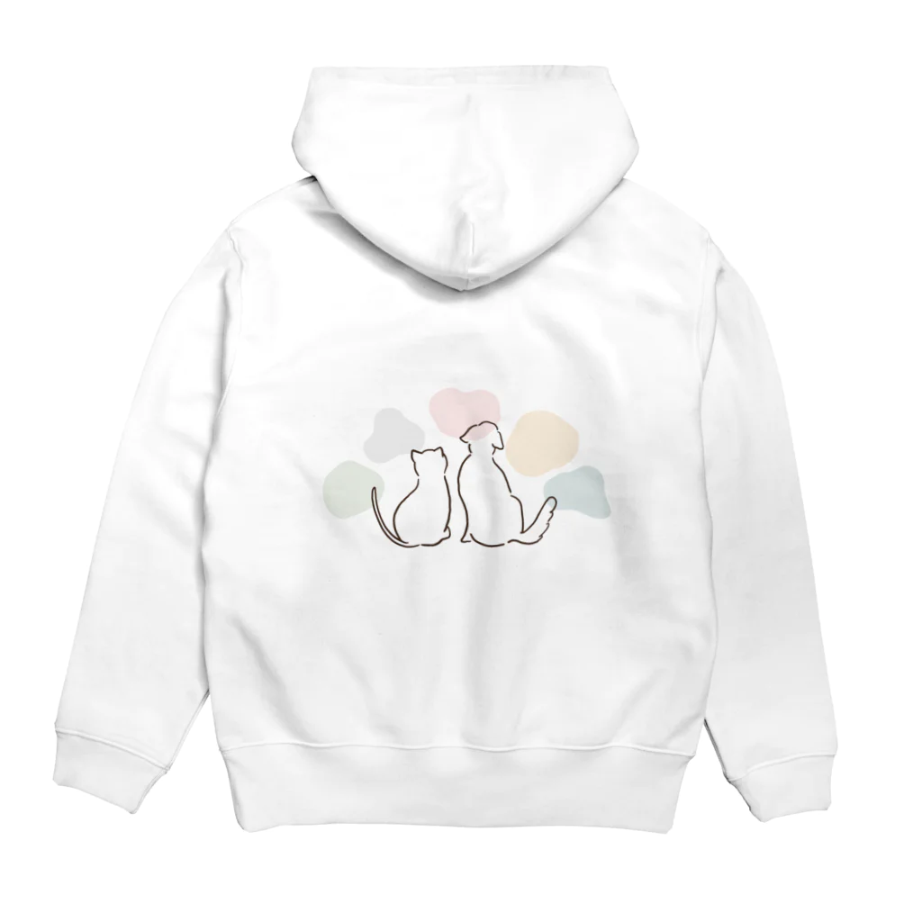 犬猫生活チャリティーショップの犬猫生活オリジナルグッズ_B Hoodie:back