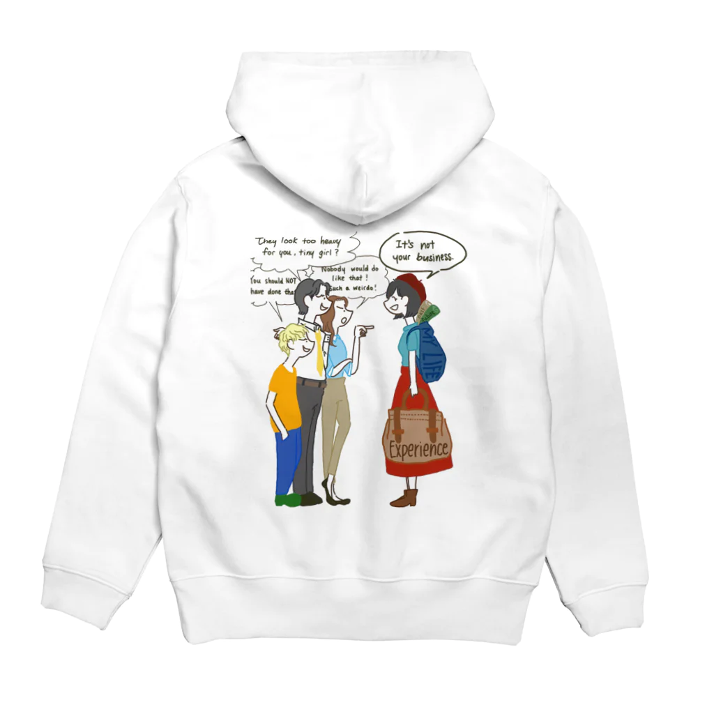 マリナ・カジのMind your business  Hoodie:back