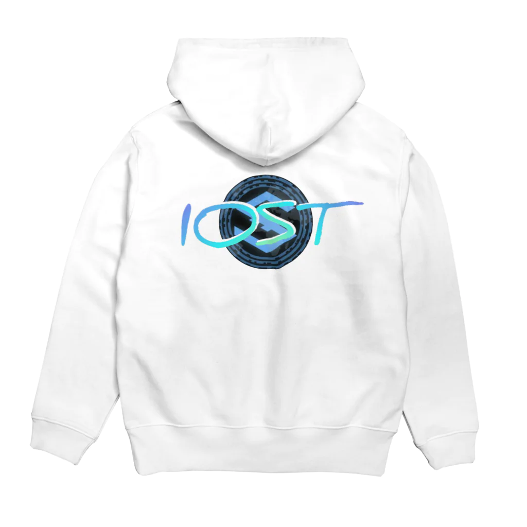 IOST_Supporter_CharityのIOST（バックプリントシリーズ）【ホッパーデザイン】 Hoodie:back