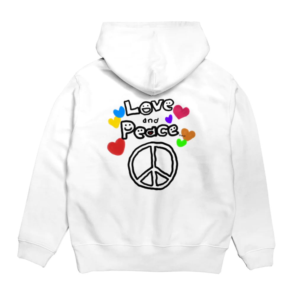 reeno room o(^-^)oの【LOVE and PEACE】#16 Hoodie:back