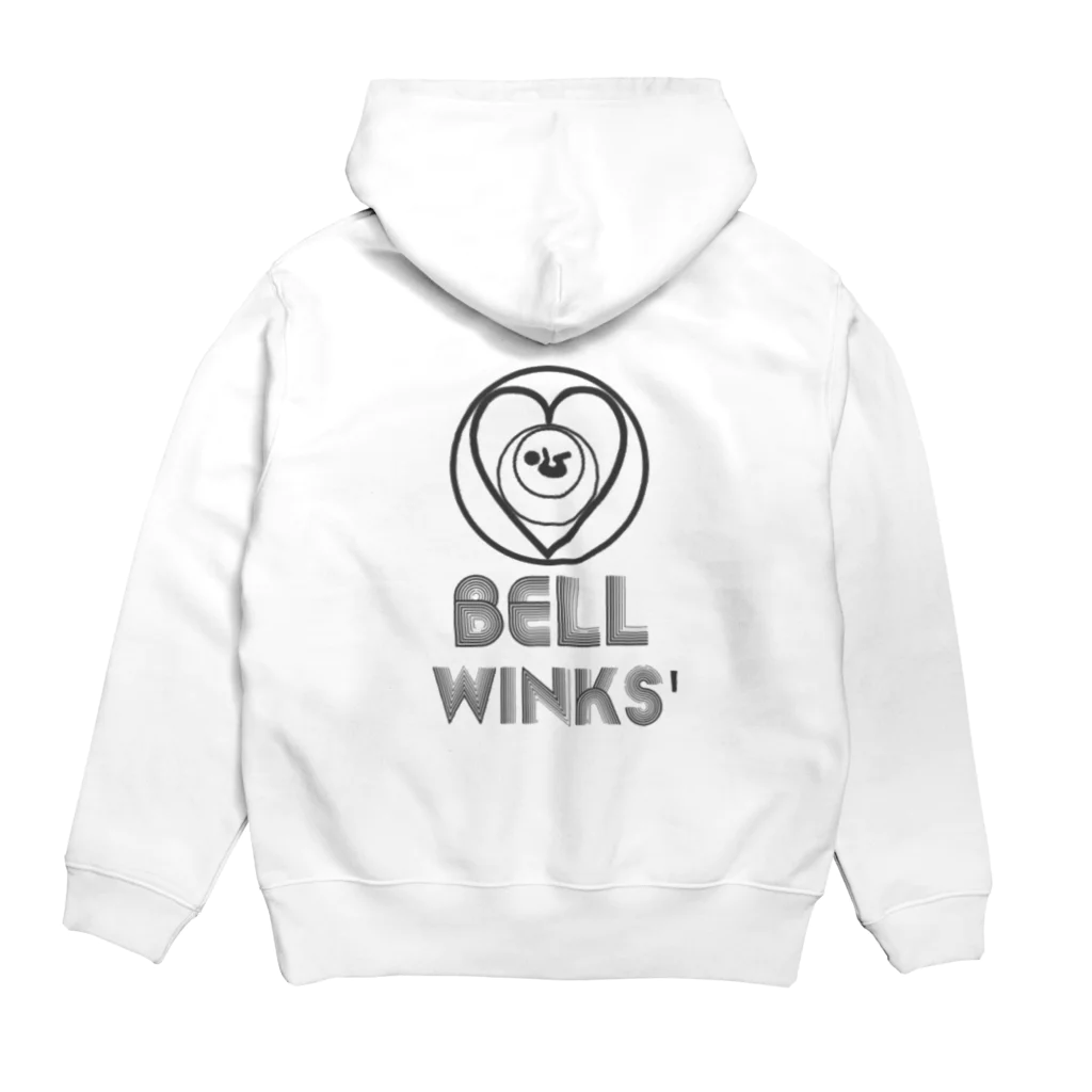 🅑🅔🅛🅛 ​ 🅦🅘🅝🅛🅢'のBell winks パーカーの裏面