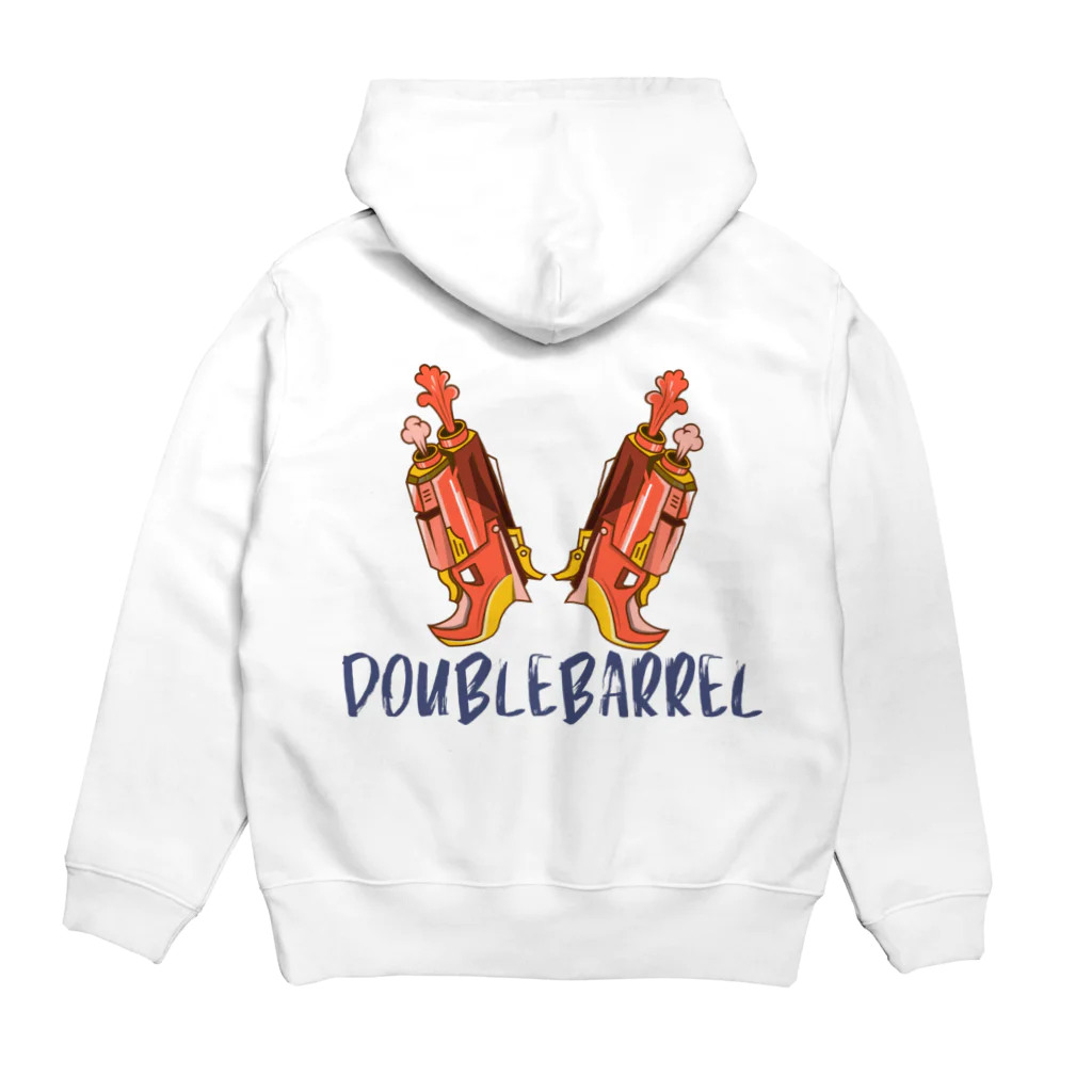 Double BarrelのDouble Barrel パーカーの裏面