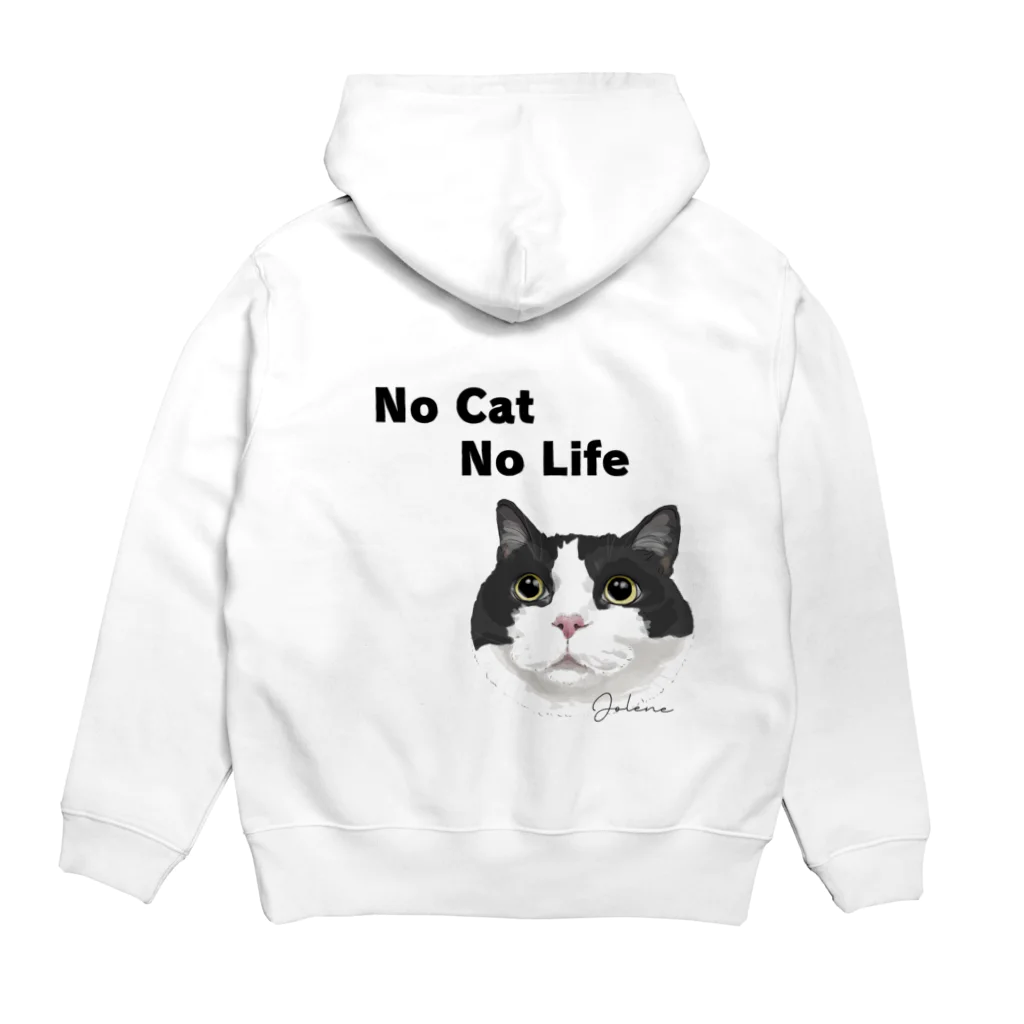 みきぞーん｜保護猫 ミッキー画伯と肉球とおともだちのjolene Hoodie:back