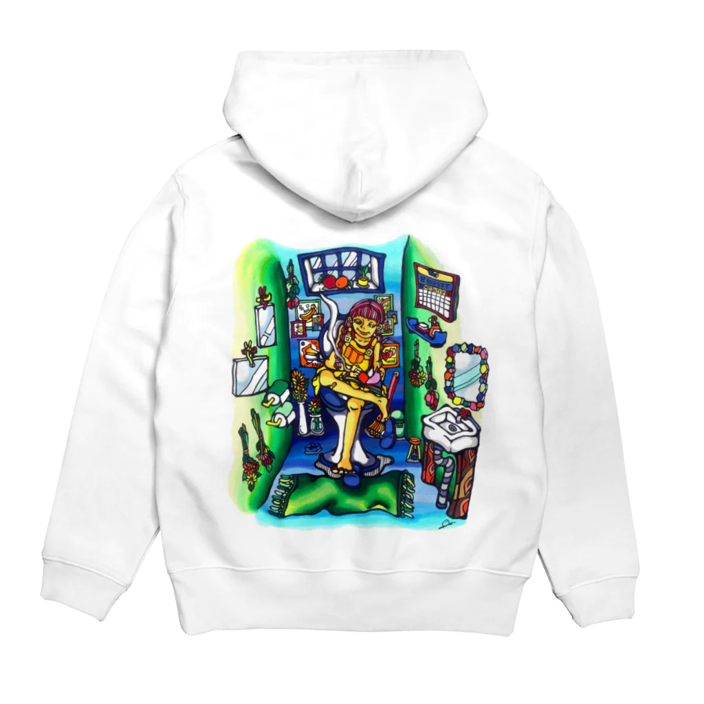 ◆◆◆◆ OCO's SHOP ◆◆◆◆【POP ART】の🌈Toilet time Hoodie:back