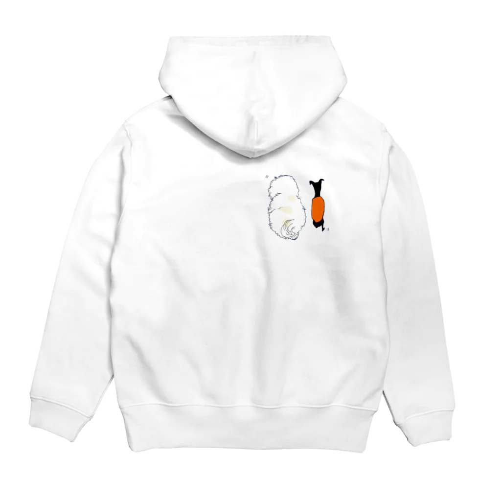 オフィシーナ　ロンポペのモフちゃんとツンデレちゃん Hoodie:back