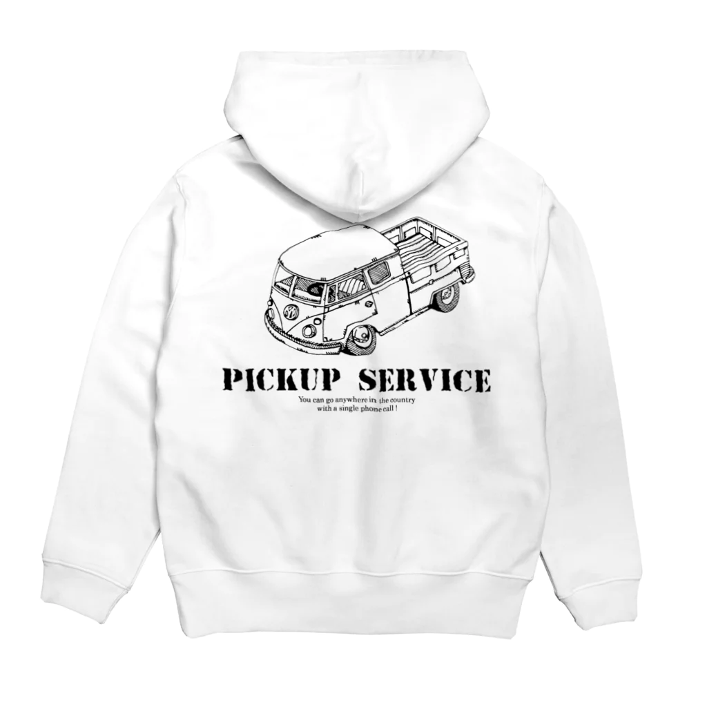 Nhat markのpick up service Hoodie:back