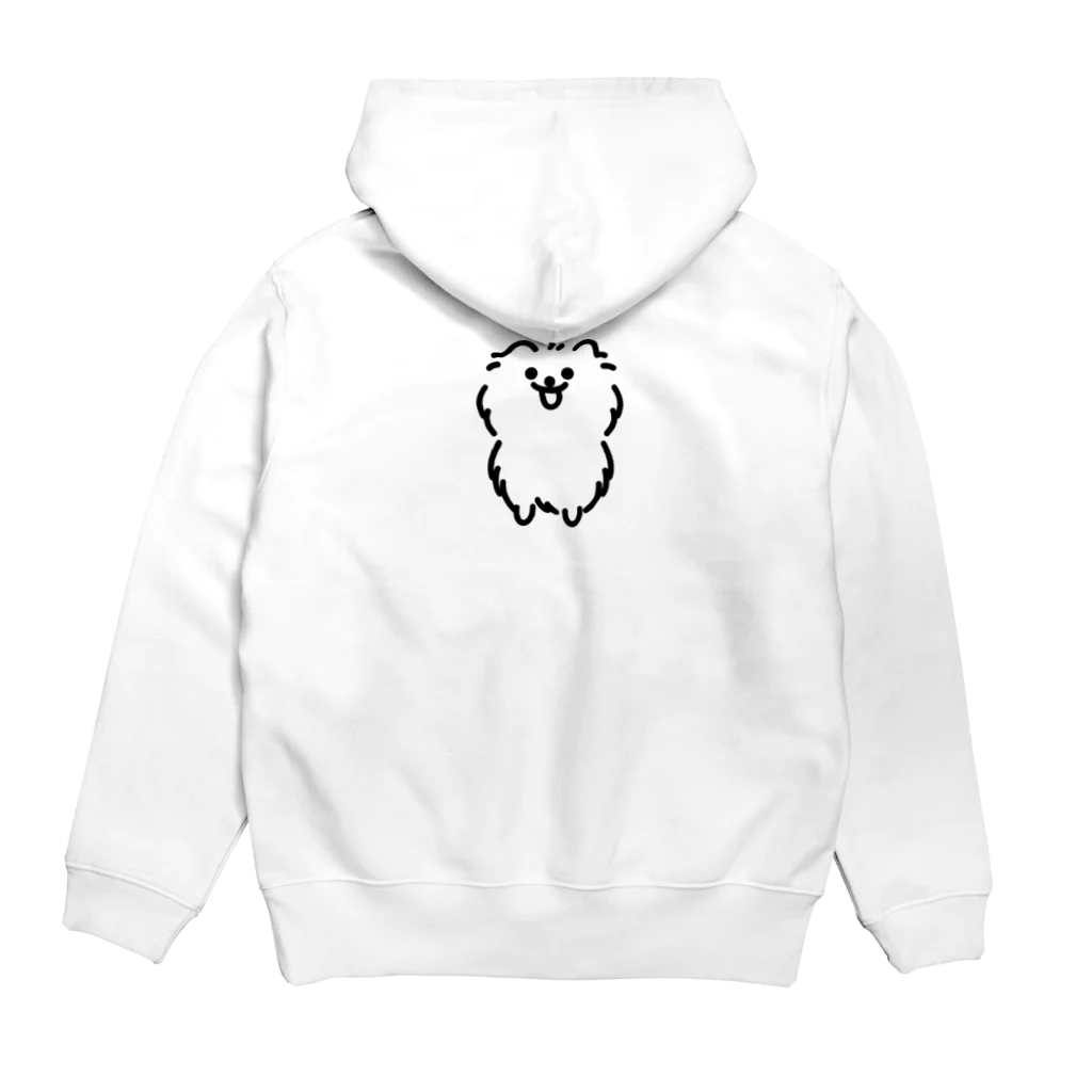 ポメラニアンだよのふわふわのポメラニアン(バックプリント) Hoodie:back