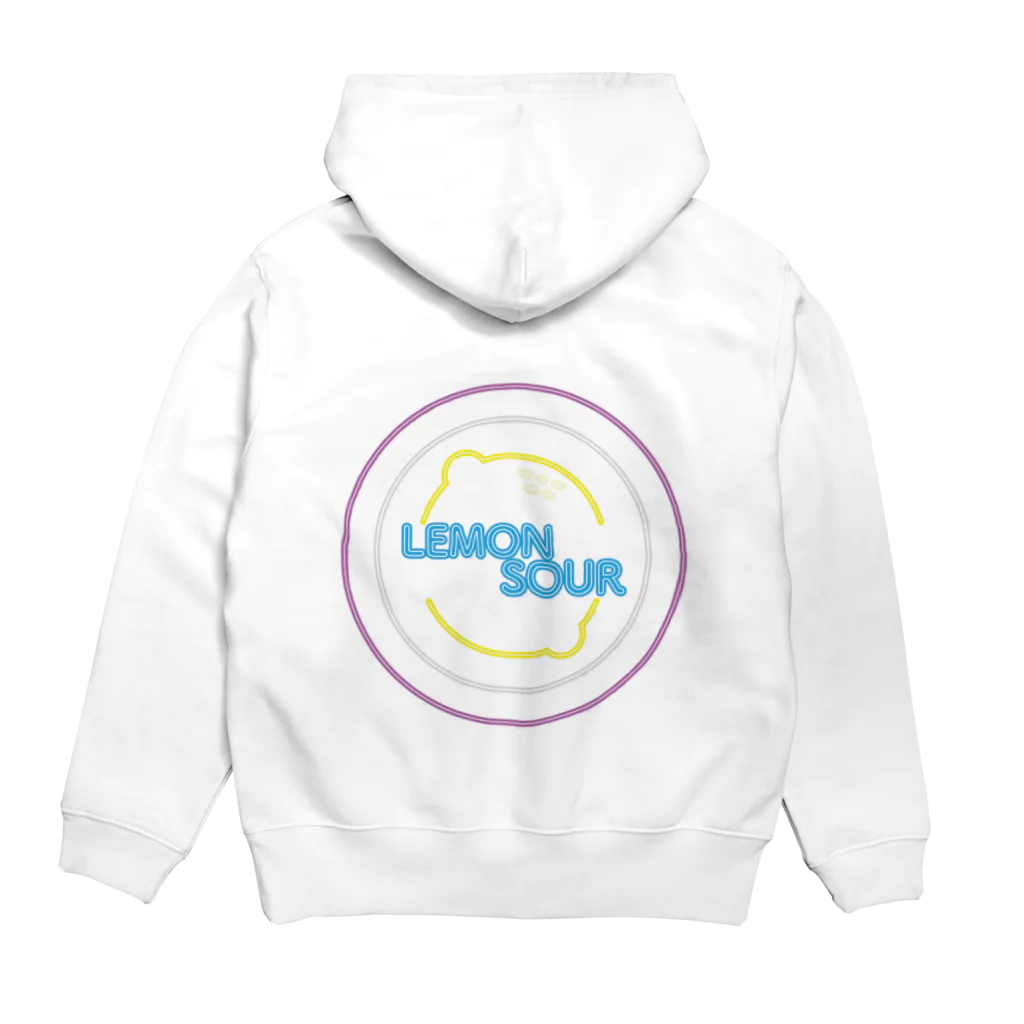 まみのすけのお店のNEON LEMON SOUR Hoodie:back