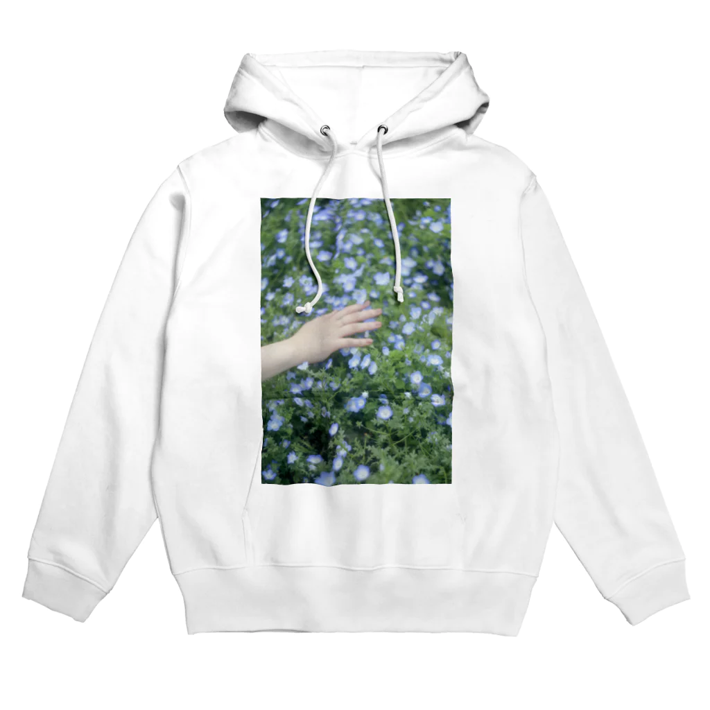 ふとんのNemophila Blue Hoodie